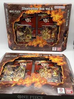 Lot Of 2 One Piece Card Game Illustration Box vol. 5, Brand New, Factory Sealed - Image 2