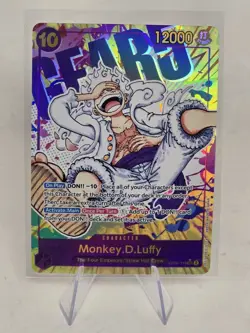 One Piece TCG OP05-119 Monkey D. Luffy Gear 5 Parallel SEC Alt Art English - Image 1