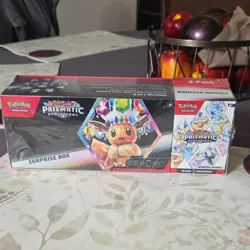 Pokemon Prismatic Evolutions Surprise Box Booster Packs & Promo Card 2025 - Image 1