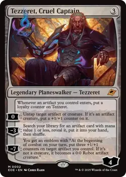 1x Tezzeret, Cruel Captain Edge of Eternities Regular MTG Card - Image 1