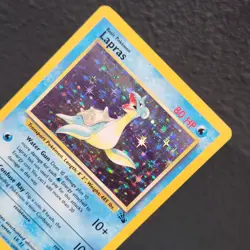 Lapras 10/62 Fossil Holo Rare Pokemon Card - Image 3