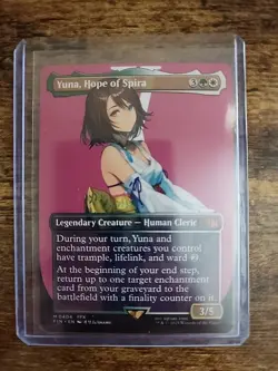 Final Fantasy MTG Yuna, Hope of Spira 404 Mythic Borderless Regular Card - Image 1