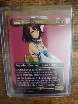 Final Fantasy MTG Yuna, Hope of Spira 404 Mythic Borderless Regular Card - Image 3