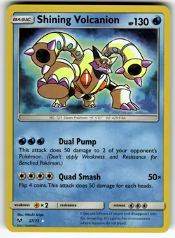 Shining Volcanion 27/73 Shining Legends NM- Pokemon Card TCG - Image 1
