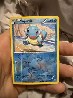 Squirtle 24/135 Reverse Holo Plasma Storm Pokemon Card LP - Image 1
