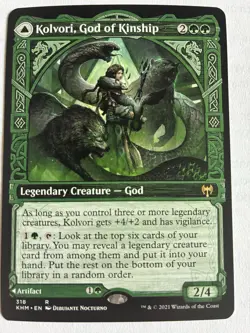 Lot of 5 Kaldheim Magic Cards MTG - Foil Showcase Borderless Foil NM - Image 1