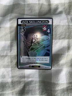 Kingdom Hearts Trading Card Game Jack Skellington Level 3 98/128SR Foil - Image 1