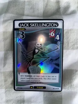 Kingdom Hearts Trading Card Game Jack Skellington Level 3 98/128SR Foil - Image 2