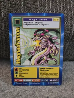 Digimon Digi Battle Series Movie Promo Card Magnadramon Mo-10 2000 - Image 1