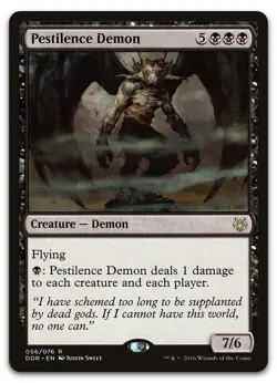 Pestilence Demon #56 (LP) Nissa vs. Ob Nixilis DDR Magic MTG - Image 1
