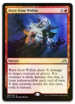 Burn from Within #148 (Foil) (LP) Shadows over Innistrad SOI Magic MTG - Image 1