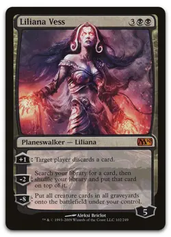 Liliana Vess #102 (LP) Magic 2010 M10 Magic MTG - Image 1