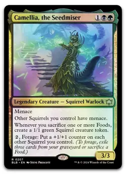 Camellia, the Seedmiser #207 (Foil) (LP) Bloomburrow BLB Magic MTG - Image 1