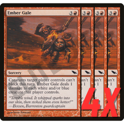 MTG Ember Gale (Shadowmoor) 91/301 (NEAR MINT) (4X) - Image 1