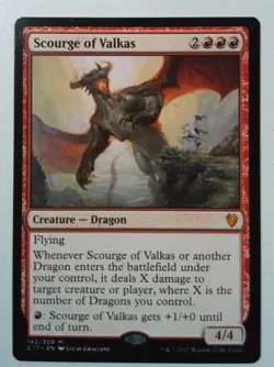 Scourge of Valkas *Mythic Rare* Magic MtG x1 Commander 2017 - Image 1
