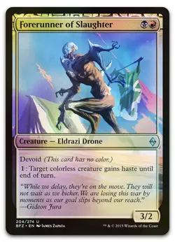 Forerunner of Slaughter #204 (Foil) (NM) Battle for Zendikar BFZ Magic MTG - Image 1