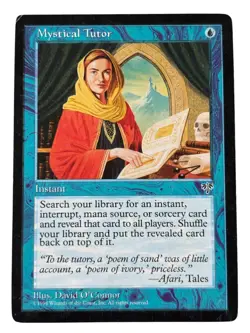 MTG Mystical Tutor Mirage Near Mint NM Regular Vintage Old School Magic - Image 1