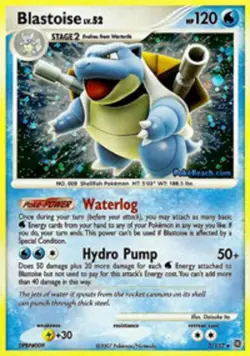 Blastoise - 2/132 - Holo Rare HP, English Pokemon Secret Wonders - Image 1