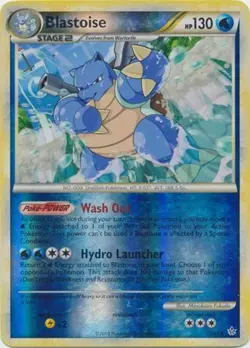 Blastoise - 13/95 - Rare - Reverse Holo LP, English Pokemon Unleashed - Image 1