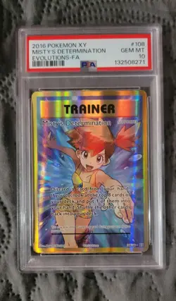 Pokemon Evolutions Misty's Determination 108 PSA 10 - Image 1