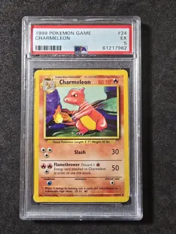 Charmeleon #24/102 - Pokemon (1999) Base Set Unlimited PSA 5 Excellent!!!💎 - Image 1