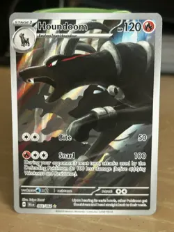 Pokemon Houndoom Sv: Shrouded Fable 066/064 Illustration Rare Holo 120 HP Engli… - Image 1