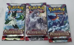 Pokemon Scarlet&Violet Paldea Evolved Booster Pack Sealed LOT OF 3 - Image 1