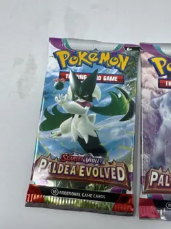 Pokemon Scarlet&Violet Paldea Evolved Booster Pack Sealed LOT OF 3 - Image 4