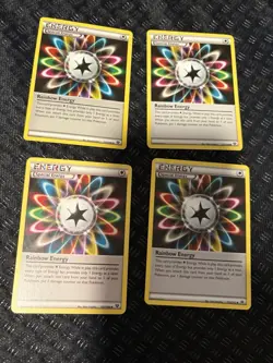 Pokemon TCG Rainbow Energy Non Holo Set Of 4 - Image 1