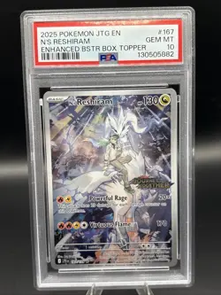 Pokemon TCG - N's Reshiram - (Stamped) - 167/159 - Journey Together - PSA 10 - Image 1