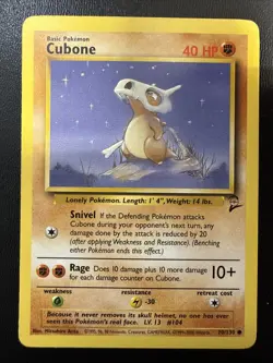 FREE SHIPPING Cubone 70/130 Pokemon TCG Base Set 2 Regular Common - Image 1