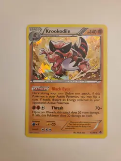 Pokemon TGC 2011 Emerging Powers Krookodile 62/98 Cracked Ice Holo Near Mint - Image 2