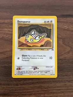 Pokemon 54/75 Dunsparce Neo Discovery Common NM - Image 1