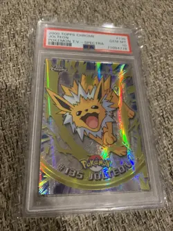 2000 Pokemon Topps Chrome Series 2 Spectra Jolteon #135 PSA 10 GEM MINT - Image 1