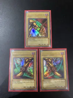 YUGIOH LOB exodia The Forbidden One Pieces X3 Ultra Rare Original Print - Image 1