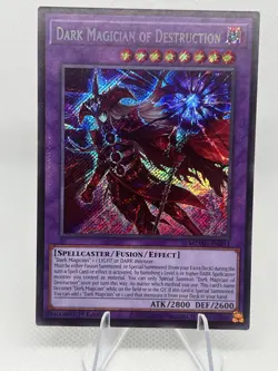 Yugioh! 1x Dark Magician of Destruction MZMU-EN011 Secret Rare 1st Ed Lp - Image 1