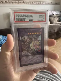 The Dark Magicians RA04-EN054 1st Edition 2025 Yugioh PSA 10 GEM MT - Image 1