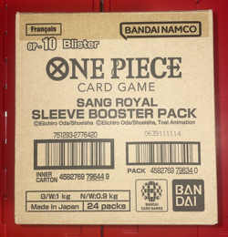 Case 24 Blisters boosters Francais scellee cartes OP10 One Piece Sang Royal - Image 1
