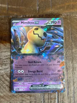 NM Pokemon Mimikyu EX SVP004 Black Star Promo Card - Image 1