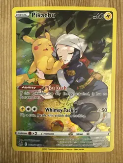 Pikachu - TG05/TG30 - Full Art Holo Rare Lost Origin - Pokemon Card - NM - Image 1
