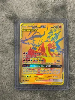 Pokemon Card Reshiram & Charizard GX SM247 Promo – Sun & Moon – Near Mint Holo - Image 1