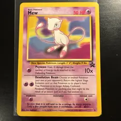 Mew Promo #8 Vintage Pokemon Card WOTC Black Star 2000 Sugimori - Image 1