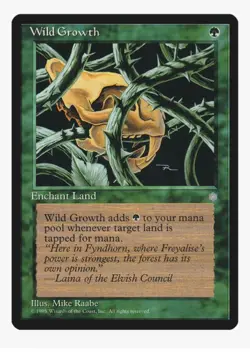 Wild Growth | MTG ICE | EDH Commander Ramp Aura Pauper | MP - Image 1
