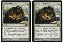 Sundial of the Infinite x2 2x M12 Core Set 2012 Colorless Artifact MTG NM AZ4 - Image 1
