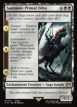 Summon: Primal Odin R MTG Final Fantasy M/NM, English - Image 1