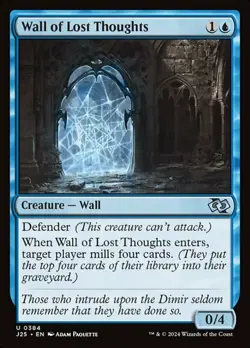 x4 Wall of Lost Thoughts U MTG Foundations Jumpstart M/NM, English - Image 1