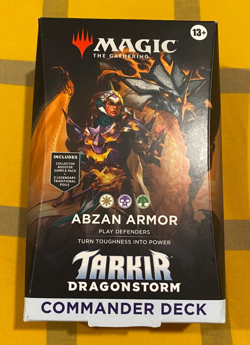 MTG Tarkir Dragonstorm Abzan Armor Commander Deck, New In Box, Factory Sealed - Image 1