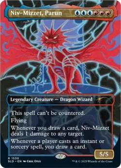MTG English Niv-Mizzet, Parun (Rainbow Foil) NM Foil Secret Lair - Image 1
