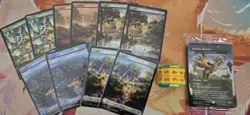 MTG Final Fantasy 10 Chocobo Track Foil Lands & Paradise Chocobo + Box + Spinner - Image 3