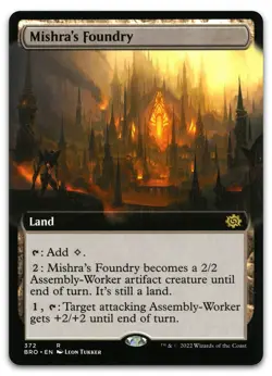 Mishra's Foundry (Extended Art) #372 (NM) Brothers' War BRO Magic MTG - Image 1